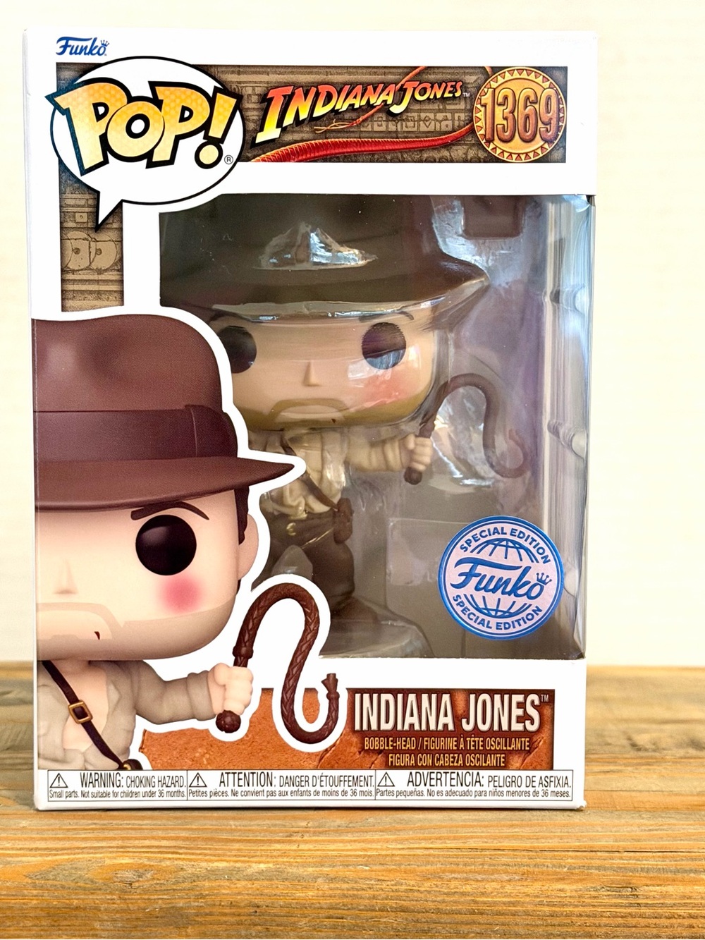 POP Funko Indiana Jones Vinyl Figure — Brown & Tan